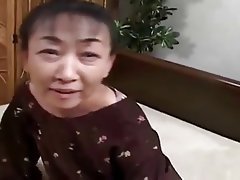 Facial Granny Hairy Japanese 